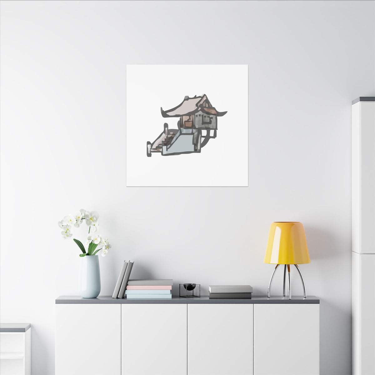 One Pillar Pagoda Hanoi Vietnam Canvas Wall Art