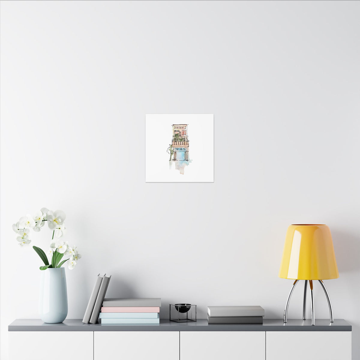 Saigon Corner Shop No. 92 – Vietnamese Street Watercolor Print