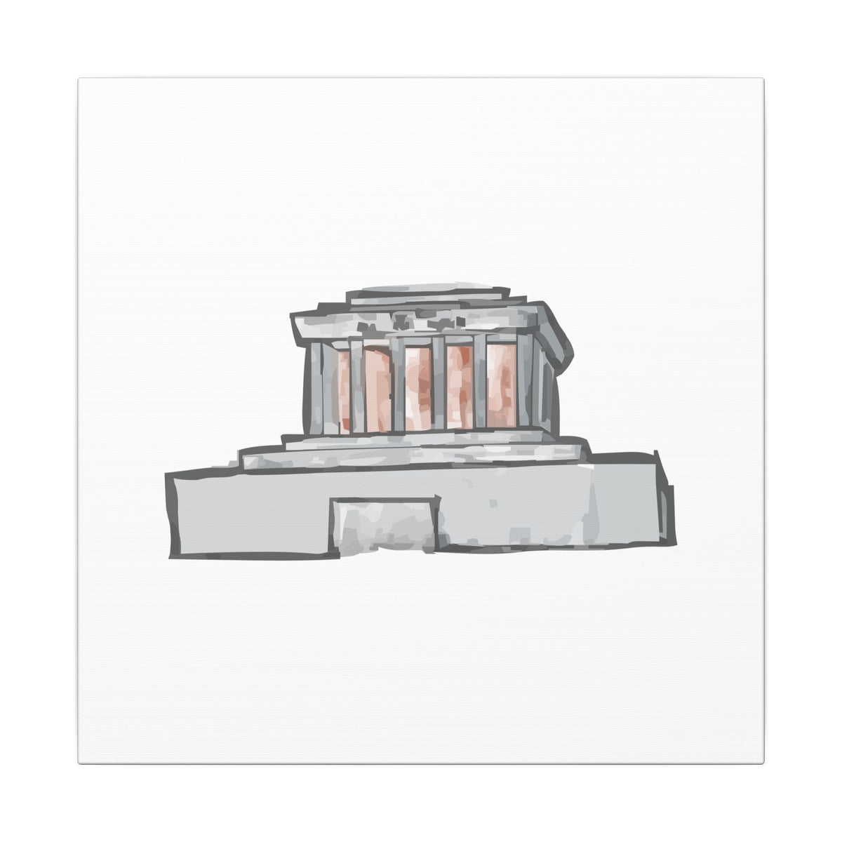 Ho Chi Minh Mausoleum Hanoi Vietnam Canvas Wall Art