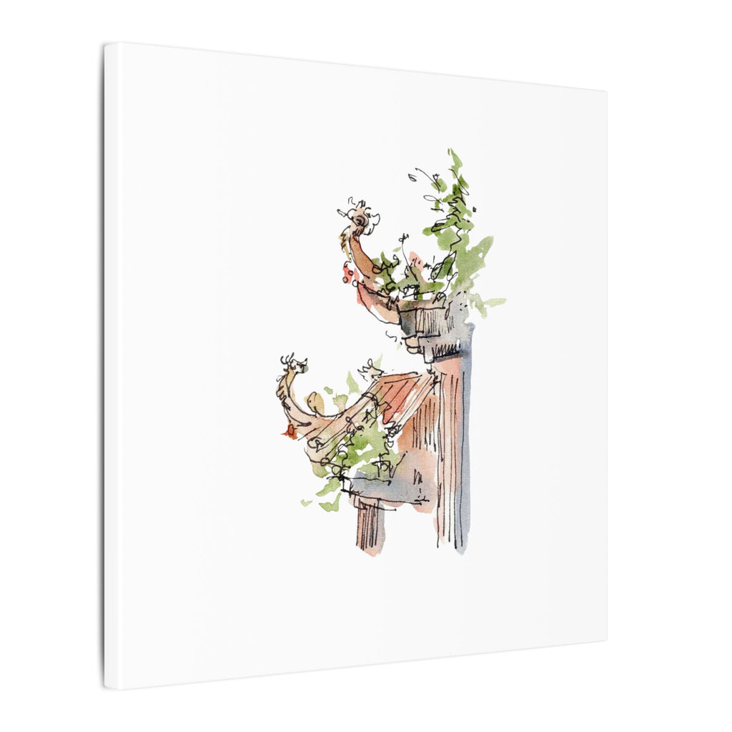 Tam Dao Mountain Temple – Vietnamese Watercolor Print